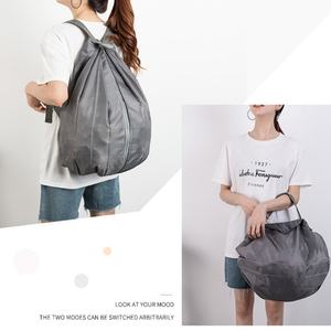 Factory Designed Lightweight <b>Large</b> Capacity Portable Accordion Foldable RPET Material <b>Zipper</b> Closure <b>Bag</b> Shopping <b>Bag</b> - Product Image 6