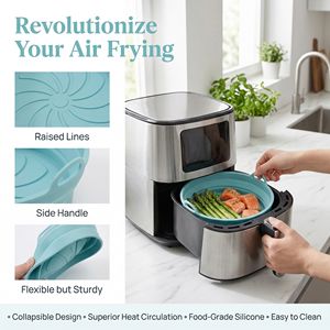 Molde de Silicona Plegable para Pastel con Asas, Venta al Por Mayor |   Bandeja para Hornear Resistente al Calor, Apta para Alimentos, Ecológica, para Horno y Microondas - Product Image 5