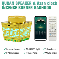 Diskon besar pembakar dupa Mubkhar logam pembakar pembakar Bakhoor Arab mewah pembakar dupa Quran Speaker