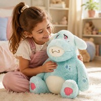 Peluche personnalisée âne de mer OEM ODM, jouet en peluche doux, faible MOQ, conception personnalisée, adorable créature marine en peluche pour cadeau d'enfant