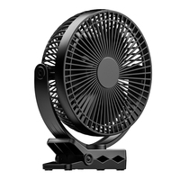 Ventilateur de bureau portable sans fil silencieux avec lumière, électrique, petit, sur pied/suspendu/pliable, à piles, commande par bouton, pour la maison, la voiture, le camping-car, l'hôtel