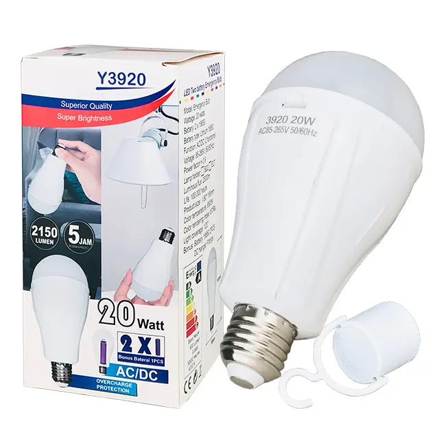 emergency led bulb 15w 20w e27 b22 battery bulb rechargeable electric bulb