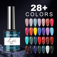 Échantillons gratuits toutes saisons neutre Soak Off vernis à ongles 15ml vente en gros Crackle Gel vernis pour Nail Art