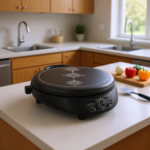 Plaque chauffante électrique DB 35 pouces, température réglable, céramique antiadhésive, plaque amovible, utilisation en intérieur, matériau en fer - Product Image 2