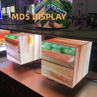 Precio de fábrica 4 caras 5 caras control inteligente LED Cubo Pantalla Interior HD P2.5 Pequeña Barra de DJ LED Pantalla mágica