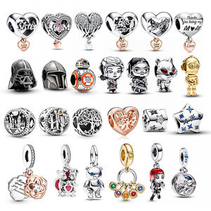 Fine Silver Jewelry New Designer 925 Sterling Silver Cartoon DIY Girls S925 <strong>Charms</strong> Pendant for Necklace Bracelet Jewelry Making - Product Image 1