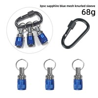 SUBORUI Adaptateur de clé à douille à percussion à changement rapide, tige hexagonale, 3 pièces, avec mousqueton porte-clés