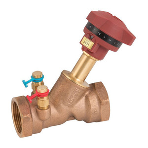 Valvola a doppia regolazione manuale a orifizio fisso per Media ad alta temperatura-gasolio ad acqua con controllo a sfera e struttura a spina - Product Image 2