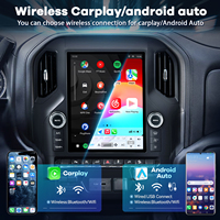 Geringe Mindestbestellmenge Tesla-Style 12,1 Zoll Auto-Stereonavigationssystem 48EQ DSP Android Auto GPS Chevrolet Silverado / Sierra 2019-2021