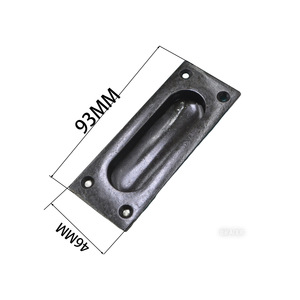 Furniture Handle Zinc Alloy Rectangle 93X46Mm Durable Cabinet Door Pull Industrial Style - Product Image 1