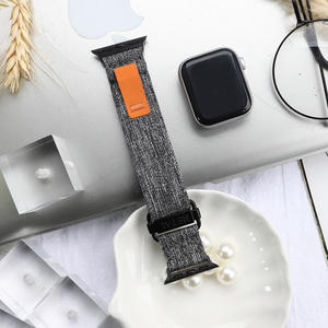 Correas de reloj de nailon de lona a la moda, bandas tejidas de bucle <span class=keywords><strong>Solo</strong></span> deportivo para <span class=keywords><strong>Apple</strong></span> <span class=keywords><strong>Watch</strong></span> Series 9 8 7 <span class=keywords><strong>SE</strong></span> 6 5 4 3 2 1 - Product Image 5