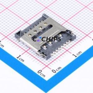 SNO-1340-P9 SIM Card Connector SMD Connector Flip Cover Type Micro SIM Card Card Holder 1.5mm - Product Image 1