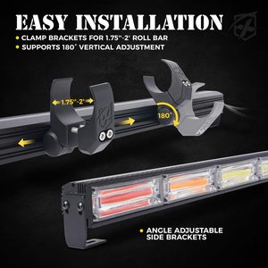 Offroad COB LED posteriore inseguimento barra stroboscopica w/freno retromarcia luce di carico compatibile per Polaris RZR Maverick X3 Talon - Product Image 6