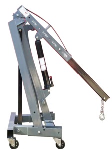 Grúa hidráulica plegable de alta calidad 2T, elevador vertical con polea, grúa hidráulica de taller, grúa elevadora de motores - Product Image 5
