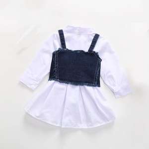 ชุดเดรสแฟชั่นสำหรับเด็กผู้หญิงตัวเล็กชุดเสื้อผ้าแบบจับคู่สไตล์ตะวันตก - Product Image 2