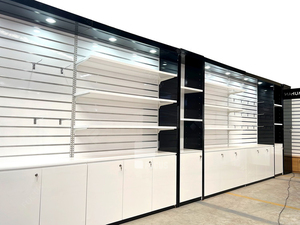 Espositore per Parrucche in Legno per Negozi di Articoli di Bellezza, Scaffale Espositivo per Extension e Ciocche di Capelli Naturali, Arredamento per Negozi - Product Image 1