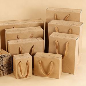 ถุงกระดาษคราฟท์สีน้ำตาลสำหรับเสื้อผ้าสั่งทำขายส่งแบบกำหนดเองได้ - Product Image 4