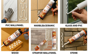 Échantillons Gratuits – <span class=keywords><strong>Colle</strong></span> Sans Clou pour Garnitures, Rails de Chaise, Plinthes, Revêtements Muraux WPC, Revêtements de Sol Vinyle – <span class=keywords><strong>Colle</strong></span> Adhésive Sans Clou OEM - Product Image 2