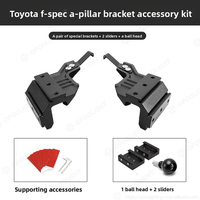 Supports de fixation pour phares auxiliaires LED OPOOLIGHT 4X4 tout-terrain sans perçage pour Jeep JL Wrangler, montage sur montants A et capot.