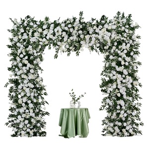 Modern Minimalist green U Shaped <b>Flower</b> Arch Wedding Silk <b>Artificial</b> <b>Flower</b> Arch Decoration Backdrop - Product Image 5