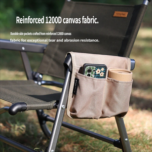 Sac de rangement portable <span class=keywords><strong>pour</strong></span> accoudoir de <span class=keywords><strong>chaise</strong></span> Kermit de camping en plein air, sac de rangement latéral suspendu - Product Image 4
