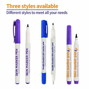 KHY Chirurgische Huidmarkeringspen, Professionele Steriele Tip Tattoo Stencil Markeringspen met Papierliniaal - Product Image 5