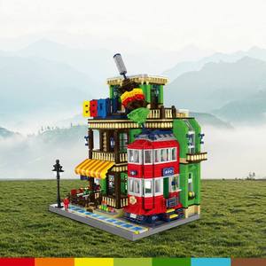 Set di Costruzioni Modern Street View Diner 1922 Pezzi, Modello Ristorante BBQ e <span class=keywords><strong>Tram</strong></span>, Mattoncini MOC da Costruzione, <span class=keywords><strong>Giocattolo</strong></span> da Collezione per Adulti - Product Image 5