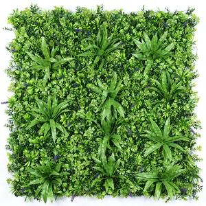 Mur de plante artificielle verte en plastique, 1 m, anti uv, Vertical, décoration de jardin, matériel de construction