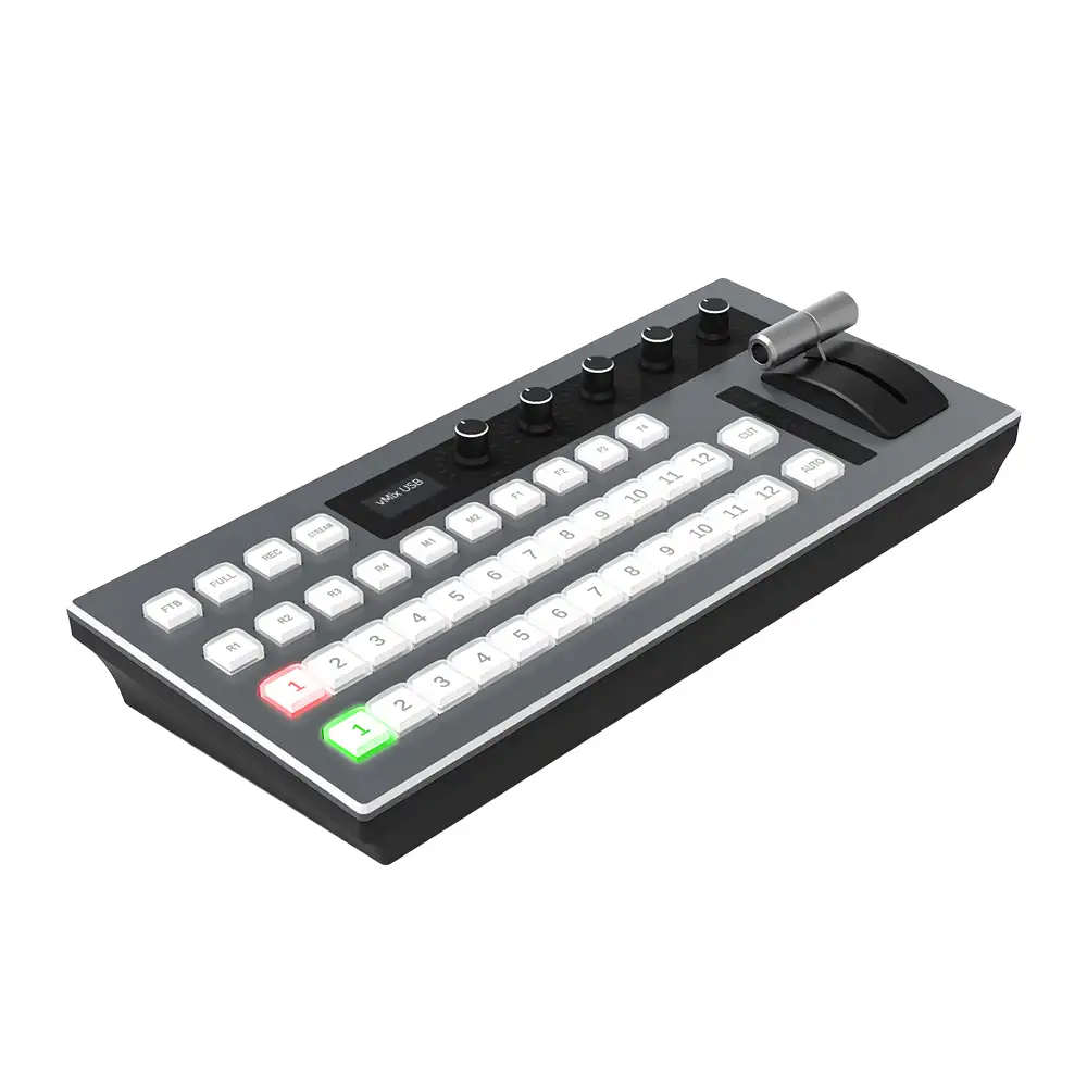 KATO 16 canal mélangeur vidéo switcher vidéo mélangeur 8 canal wirh aperçu équipement de diffusion tv vmix contrôleur
