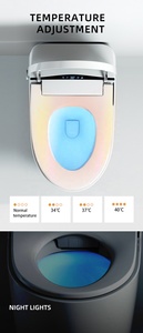 110V/220V Modern Electric Intelligent Smart Wc <strong>Toilet</strong> Bowl Automatic <strong>Black</strong> Smart <strong>Toilet</strong> with Bidet Seat Heating - Product Image 5