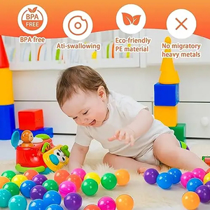 Bán Buôn 80Mm Vui Mềm Nhựa Đại Dương Quả Bóng Cho Trẻ Em Đầy Màu Sắc Hồ Bơi Nước Pit Sóng Bóng Đồ Chơi Cho Các Trường Học Khu Dân Cư Sử Dụng An Toàn - Product Image 5