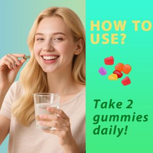 Gummies au colostrum sans sucre, best-seller OEM - Santé intestinale |   Peau et cheveux sains |   Soutien immunitaire, 30 portions, saveur myrtille - Product Image 4