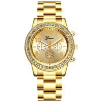 Montres à quartz pour femmes avec logo personnalisé, diamants, décontractées, élégantes, 37 mm, montres à quartz en alliage pour femmes