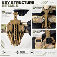 Vente directe d'usine d'Exosquelettes mécaniques tactiques et de randonnée pour hommes, conçus pour la réduction du poids en combat