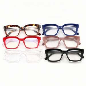 Nuevas Gafas de Sol con Logotipo Personalizado, Lentes Transparentes Populares, para Mujer, con Remaches Cuadrados, Gafas Anti Luz Azul para Mujer - Product Image 5