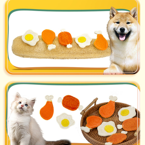 Jouet à mâcher pour poulet en loofah naturel, style dessin animé, imperméable, anti-ennui, bâton de stimulation, pour animaux de compagnie, vente en gros, fabricants de cartons - Product Image 3
