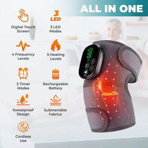 <b>Heated</b> Knee <b>Pads</b> <b>Electric</b> Infrared Knee Massager Smart Temperature Control Warm Knee Brace for Arthralgia Relief - Product Image 5