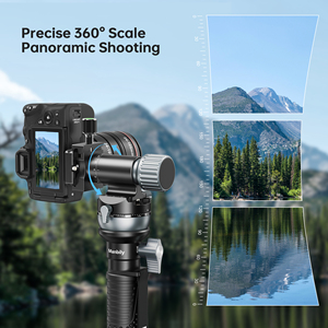 Tête de <span class=keywords><strong>cardan</strong></span> professionnelle pour appareil photo M-13, fixation latérale, tête inclinable, plaque QR Arca Swiss pour objectif téléobjectif lourd, photographie de la faune - Product Image 4