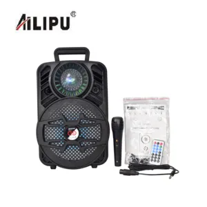 ALP 2022 Hifi 8 inch big power speaker best selling wireless portable trolley outdoor speaker with 1800MAH