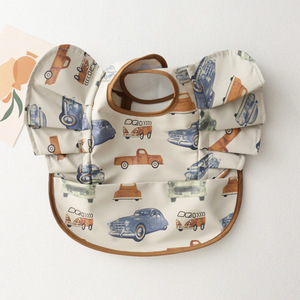 Bavoir pour bébé réglable et imperméable à la mode vente en gros avec <span class=keywords><strong>attrape</strong></span>-nourriture bavoirs pour bébé - Product Image 3