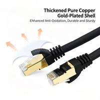 Kabel Patch SFTP Berpelindung Ganda Kategori 8 Pra-Terterminasi untuk Pusat Data 10-Gigabit Penggunaan Dalam/Luar Ruangan