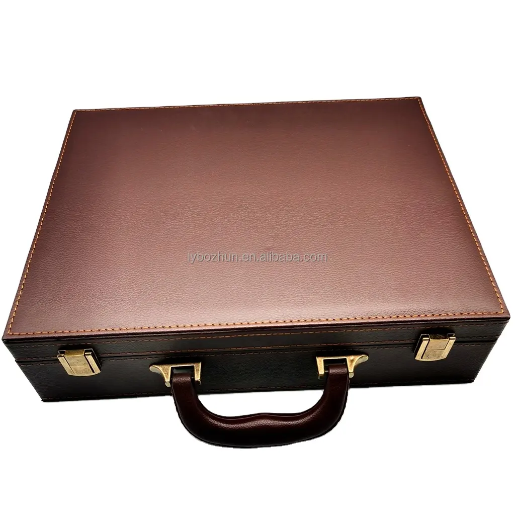 Оптовая продажа, классический дизайн, деловой и деловой атташе, кожаный портфель