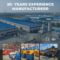 Centrale à béton portative HZS100 de haute qualité avec système de contrôle, capacité de production de 100 m³/h et système de levage par skip
