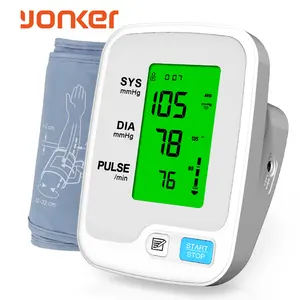 Yonker Backlit backlight superior manguito bp monitor pressão arterial máquina tensiômetro tensiômetros tensiômetro digital