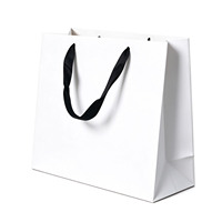 Sacs en papier personnalisés avec logo imprimé, vente en gros, sacs de luxe pour boutiques, emballages pour vêtements et chaussures, sacs de shopping en papier
