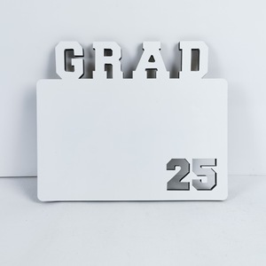2025 Cheer Grad aniversario foto placa 10 unids/lote marcos de fotos <span class=keywords><strong>MDF</strong></span> de moda para decoración del hogar sublimación en blanco - Product Image 5