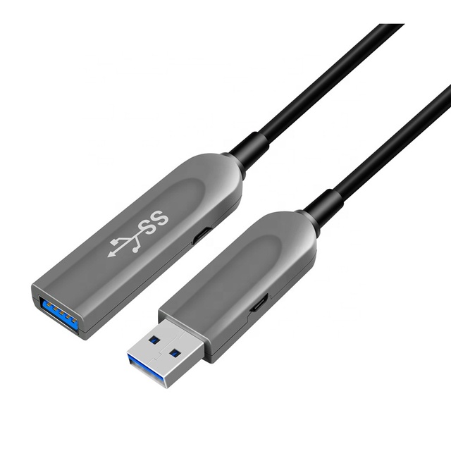 10m USB AOC Hybrid Active Fiber Optic Cable Repeater Cable Usb3.0 a m to f M/f WithPower Supply USB 3.0 Active Extension Cable