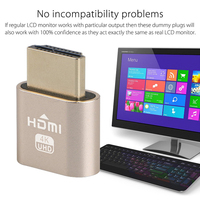 Adaptateur d'affichage virtuel HDMI 4K HDMI DDC EDID émulateur d'affichage de moniteur virtuel haute résolution sans tête Ghost hdmi