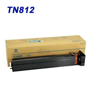 Toner preto original TN812 A8H5050 para Konica Minolta Ásia Versão 812 Cartucho de Toner Acessórios para Copiadora BH658 758