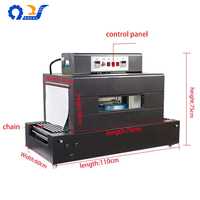 Machine de rétraction thermique BS-4030 pour emballage de films plastiques, boîtes et bouteilles, avec tunnel de rétraction, compatible POF et PVC